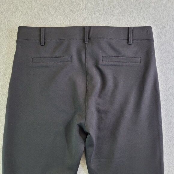 Betabrand Pants Womens Large Petite Black Pull On Tapered Leg Mid Rise Dress - Picture 6 of 16